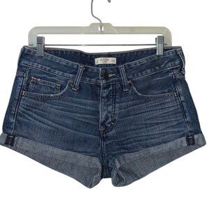 Abercrombie & Fitch Womens Denim Cuffed Shorts Size 4 W27